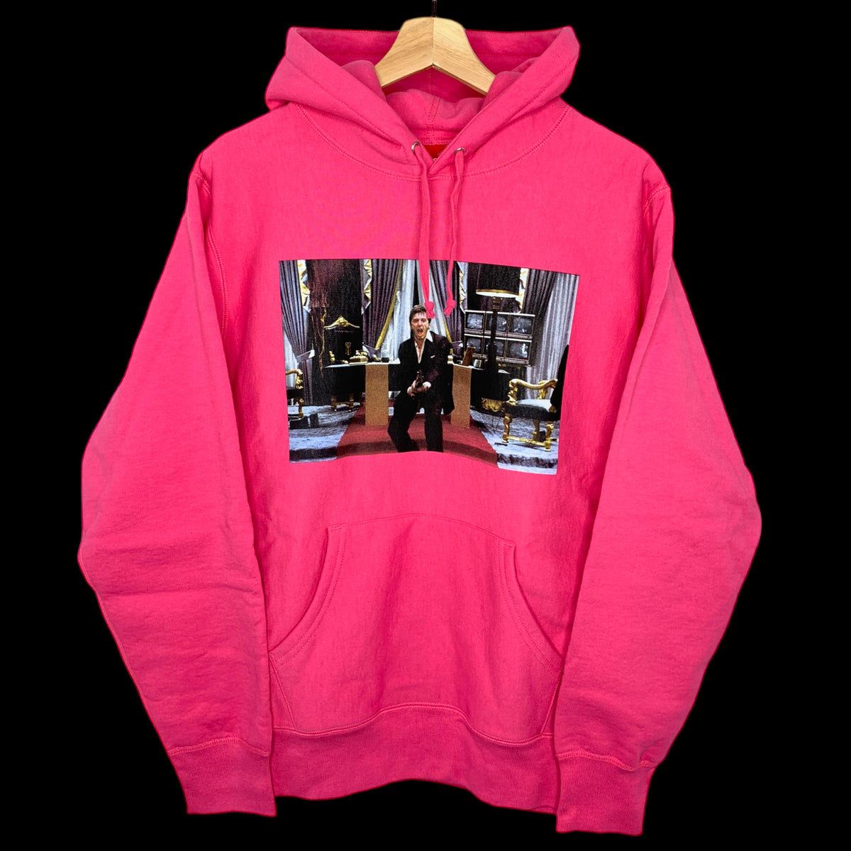 トップス 17AW Supreme Scarface Hooded Sweatshirt 2017 Supreme Scarface Collab The World Is Yours Hoodie Mens Size M