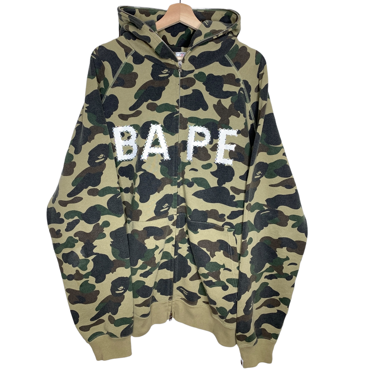 BAPE | OG Swarovski 1st Camo Spellout Zip Hoodie | XL – PISSCHILD 