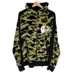 BAPE x 24KARATS | Velour 1st Camo Full-Zip Hoodie | XL