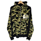 BAPE x 24KARATS | Velour 1st Camo Full-Zip Hoodie | XL