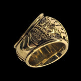 BAPE | OG Ape Head College Ring (Gold) | JP17 (US 8 1/4)