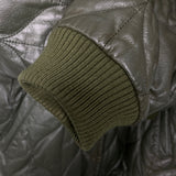 BAPE | OG Quilted Ape Head Leather Jacket (Olive) | M