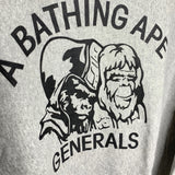 BAPE | OG Generals Crewneck Sweatshirt (Gray) | M