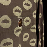 BAPE | OG Bat Print Button-Down Shirt (Brown) | M