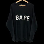 BAPE | OG Swarovski Spell Out Crewneck Sweatshirt (Black) | XL