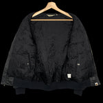 BAPE | Jacquard Camo Lined Leather Bomber Jacket (Black) | M