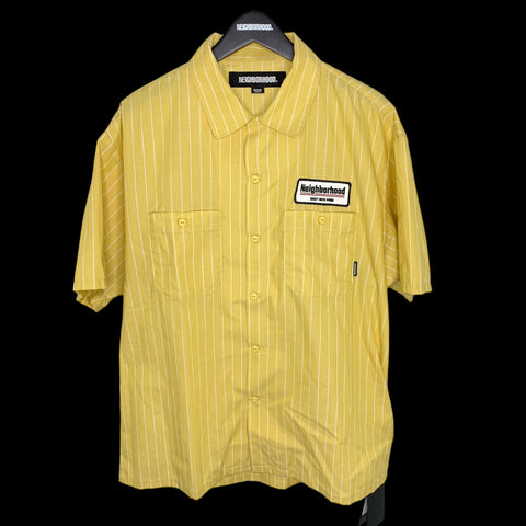 [DS!] NEIGHBORHOOD | ‘23 Stripe Work Shirt (Yellow) | M