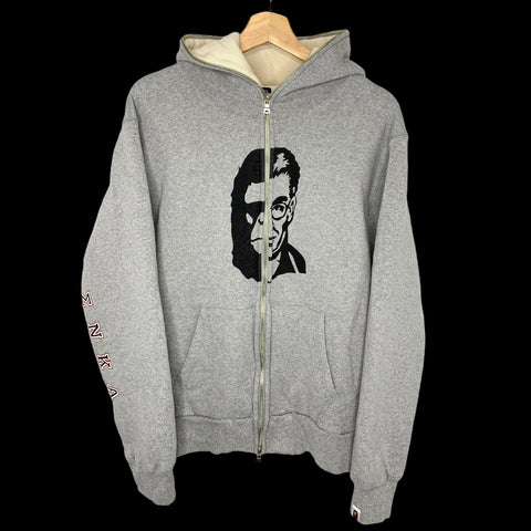 BAPE | Jekyll & Hyde Thermal Full-Zip Hoodie (Gray) | L