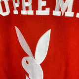 SUPREME x PLAYBOY | 2011 Wool Varsity Jacket (Red) | M