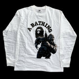 [DS!] BAPE x FUTURA 10th Anniversary L/S Tee (White) | L