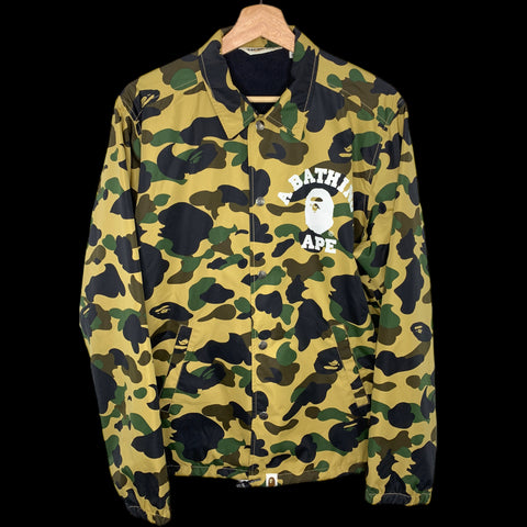 BAPE | OG 1st Camo College Logo Coach Jacket | M