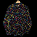 BAPE | OG Neon Camo Long Sleeve Button-Down Shirt | L