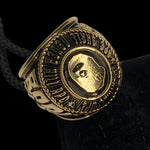 BAPE | OG Ape Head College Ring (Gold) | JP17 (US 8 1/4)