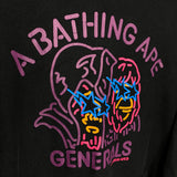 BAPE | OG Neon Generals Pullover Hoodie (Black) | M