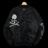 MASTERMIND x ALPHA INDUSTRIES | Reflective Logo Bomber Jacket | M (Fits L~XL)