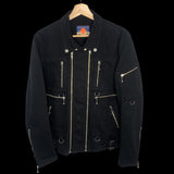 BLACKMEANS | Multi-Zip Riders Jacket (Black) | 4(XL)