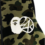 BAPE x 24KARATS | Velour 1st Camo Full-Zip Hoodie | XL