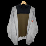 CAV EMPT | Colorblock Mock Neck Pullover Sweatshirt | XL