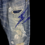 DENIM BY VANQUISH & FRAGMENT | Distressed Selvedge Denim Jeans | 32