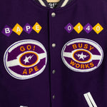 BAPE | OG Busy Works Varsity Jacket (Purple) | XL