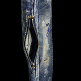 DENIM BY VANQUISH & FRAGMENT | Distressed Selvedge Denim Jeans | 32