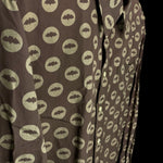 BAPE | OG Bat Print Button-Down Shirt (Brown) | M