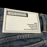 NEIGHBORHOOD | DP Narrow “Metal Savage” Selvedge Denim | L (~34-36)