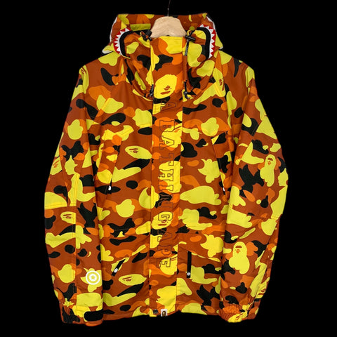 BAPE | 1st Camo Shark Snowboard Jacket (Orange) | L