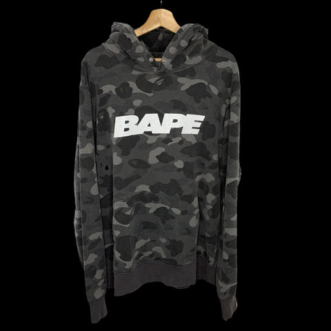 [DS!] BAPE | Color Camo Distressed Pullover Hoodie (Gray) | L & XL