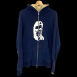 BAPE | Jekyll & Hyde Thermal Full-Zip Hoodie (Navy) | L