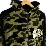 BAPE x 24KARATS | Velour 1st Camo Full-Zip Hoodie | XL