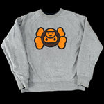 BAPE x KAWS | 4 Way Reversible Crewneck Sweatshirt (Navy/Gray) | S