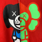 BAPE x KAWS | Baby Milo/Dog Full Zip Hoodie (Red)