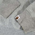 BAPE x KAWS | Big Face Crewneck Sweatshirt (Gray) | M