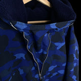 BAPE | OG Color Camo Fleece Lined Anorak (Blue) | M