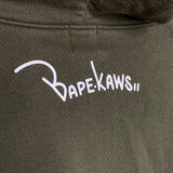 BAPE x KAWS | Bendy Milo Full-Zip Hoodie (Olive) | M