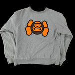 BAPE x KAWS | 4 Way Reversible Crewneck Sweatshirt (Black/Gray) | S