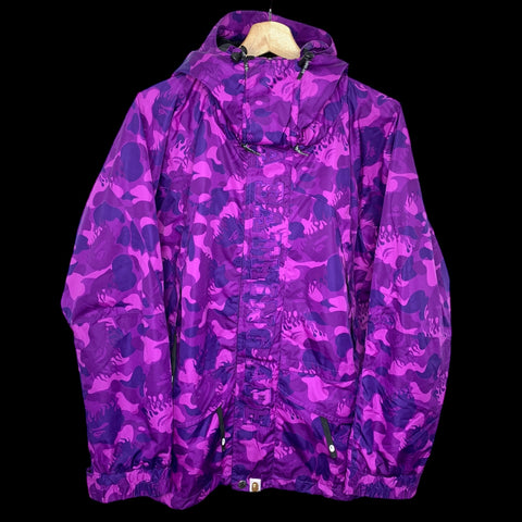 BAPE | Classics Flame Color Camo Snowboard Jacket (Purple) | M (Fits M~L)