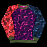 [DS!] BAPE | OG Crazy Color Camo Crewneck Sweatshirt | XL