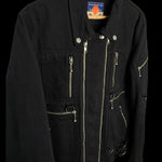 BLACKMEANS | Multi-Zip Riders Jacket (Black) | 4(XL)