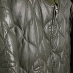 BAPE | OG Quilted Ape Head Leather Jacket (Olive) | M