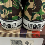 [DS!] BAPE x STUSSY | ABC Skull Camo Ape Sta Hi (Green) | 9.5