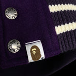 BAPE | OG Busy Works Varsity Jacket (Purple) | XL