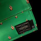 UNDERCOVER x PORTER | 2017 FUCK U Finger Tri-Fold Wallet (Green)