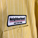 [DS!] NEIGHBORHOOD | ‘23 Stripe Work Shirt (Yellow) | M