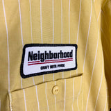 [DS!] NEIGHBORHOOD | ‘23 Stripe Work Shirt (Yellow) | M