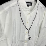 [DS!] NEIGHBORHOOD | ‘23 Embroidered Rosary Button-Down Shirt (White) | L