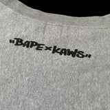 BAPE x KAWS | Big Face Crewneck Sweatshirt (Gray) | M