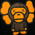 BAPE x KAWS | Baby Milo Pullover Hoodie (Black/Orange) | M