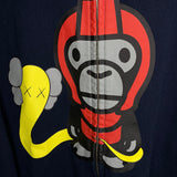 BAPE x KAWS | Baby Milo Bendy Soldier Full Zip Hoodie (Navy) | M